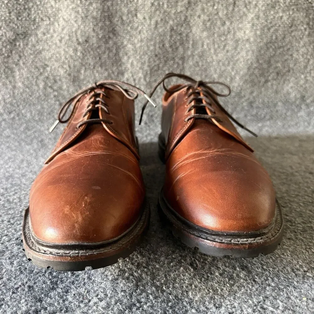 Allen Edmonds Black Hills Brown Leather Derby Dress Shoes Men's Size 14